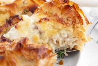 Savory Cauliflower and Cheese Phyllo Tart