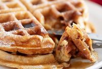 Spiced Apple Fritter Waffles