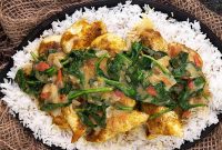 Brazilian Coconut Chicken and Spinach Curry