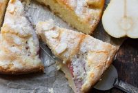 French Pear Amandine Cake