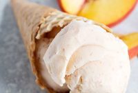 Luscious Peach Ice Cream Bliss