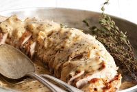 Velvet Pork Tenderloin with Peppercorn Jus