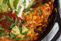 One-Pan Chicken Enchiladas