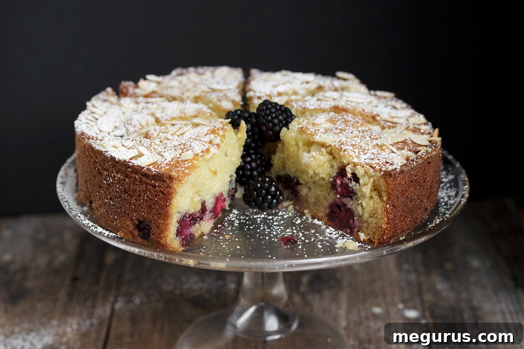 Blackberry Almond Cake