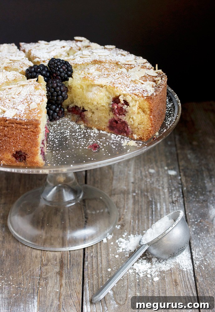 Blackberry Almond Cake