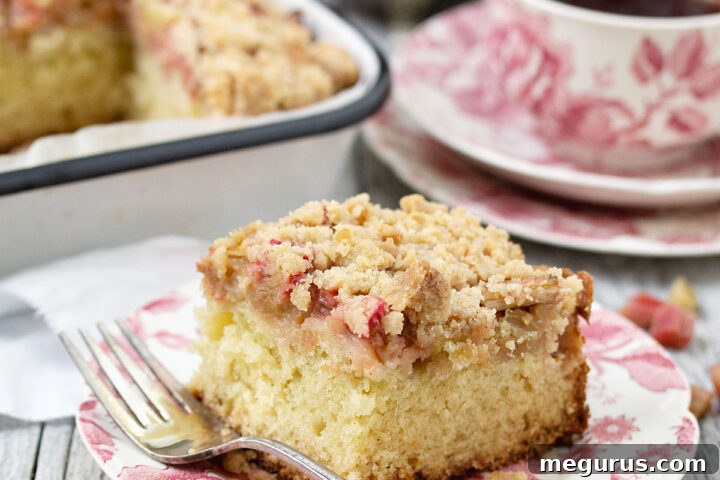 Delicious Rhubarb Coffee Cake
