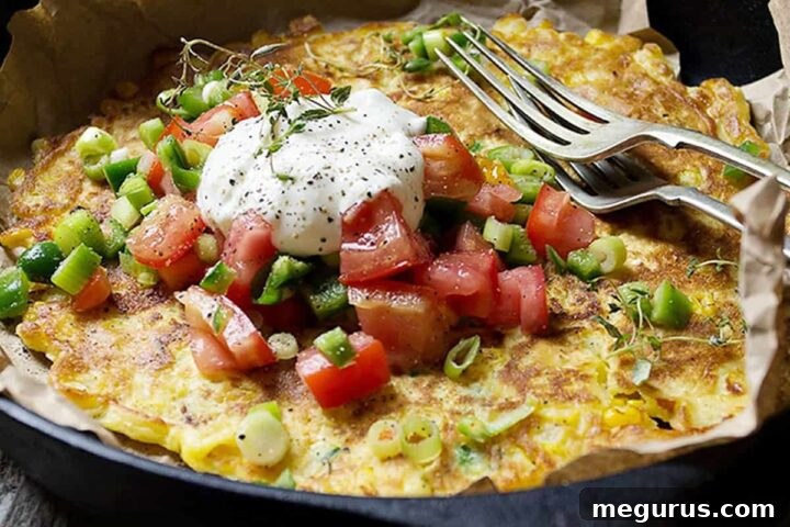 A beautifully arranged collage of savoury corn cakes with both fresh salsa and ham and cheese toppings, ready to inspire your next meal.