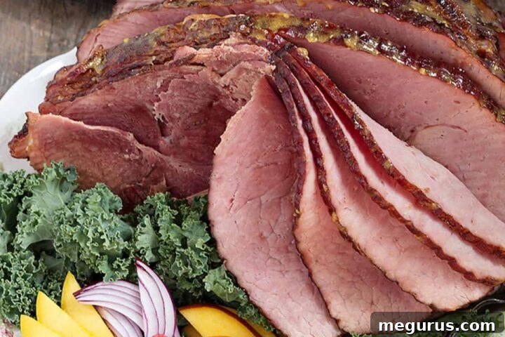 Mango Glazed Ham recipe card image