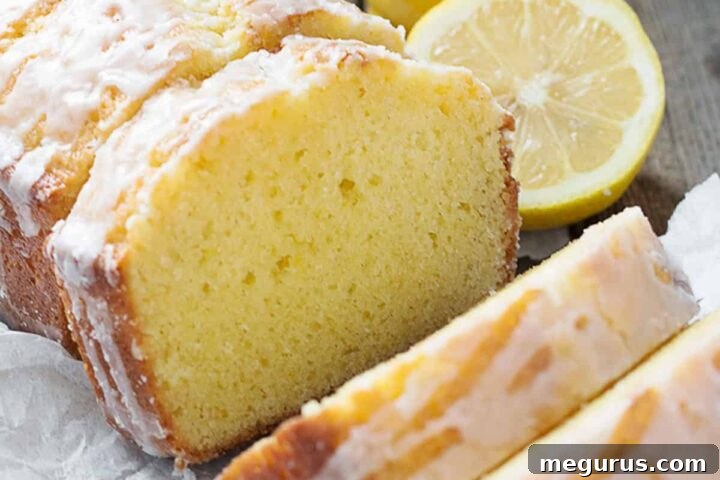 Glazed Lemon Pound Cake Loaf