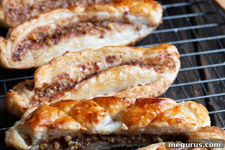 Easy Baklava Pastries on Cooling Rack