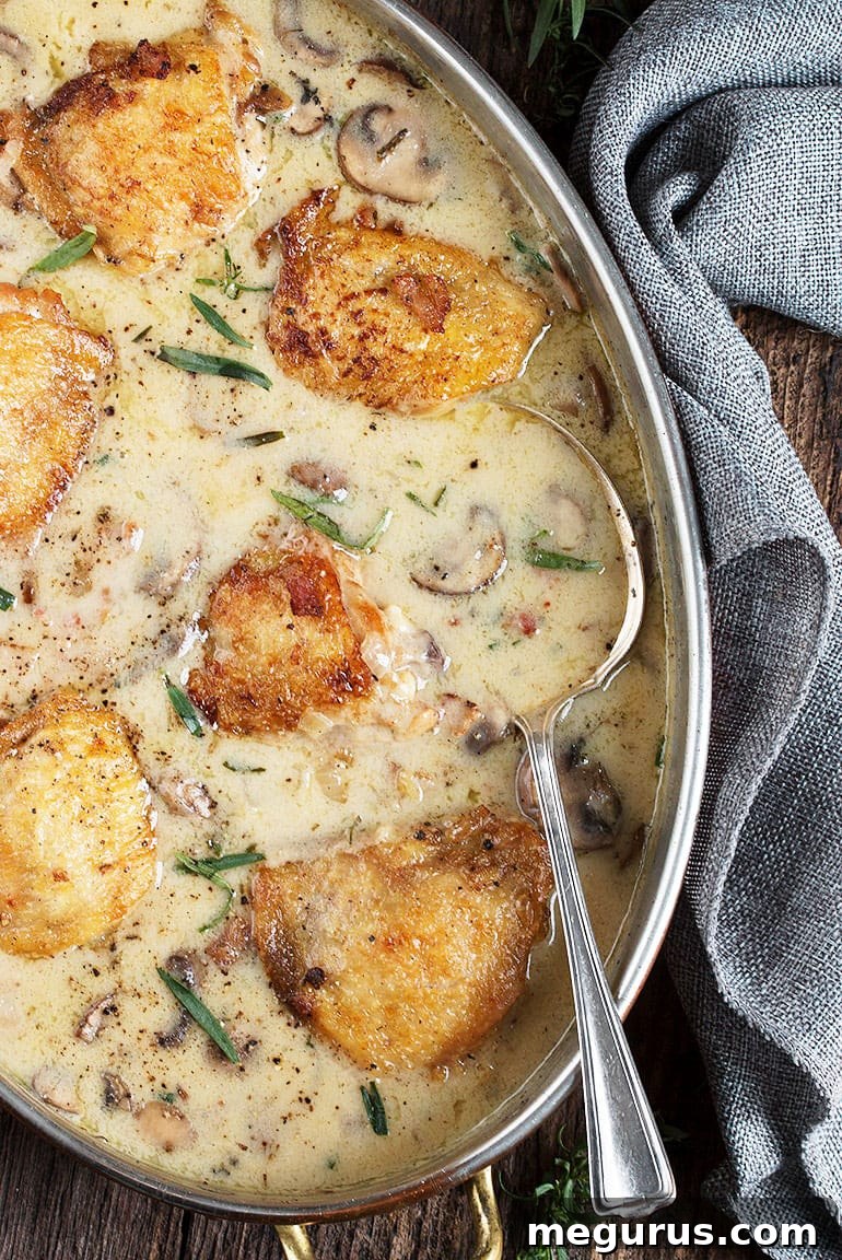 French Chicken in serving dish