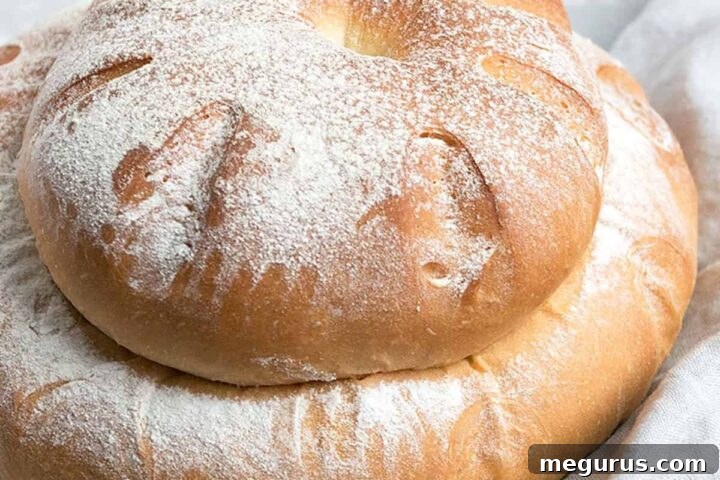 British cottage loaf on board