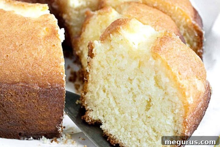 Maida Heatter's East 62nd Street Lemon Cake, full view