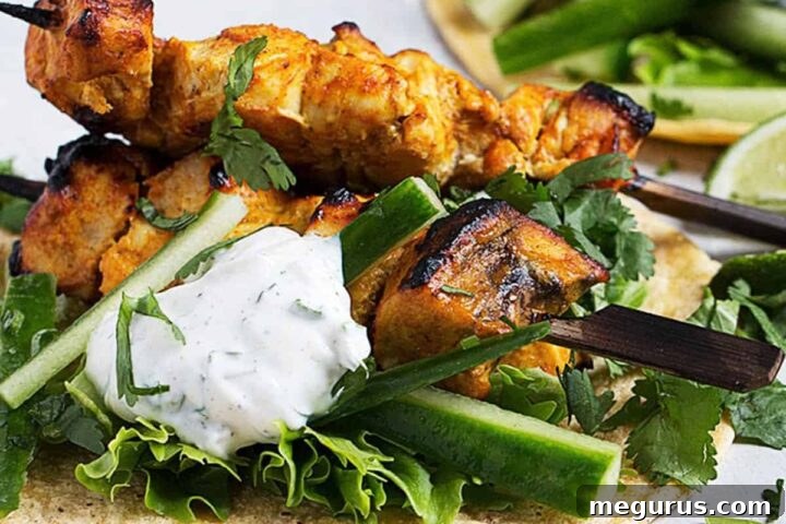 chicken tikka tacos on board