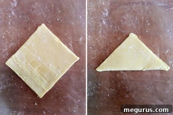 shaping puff pastry appetizers 1