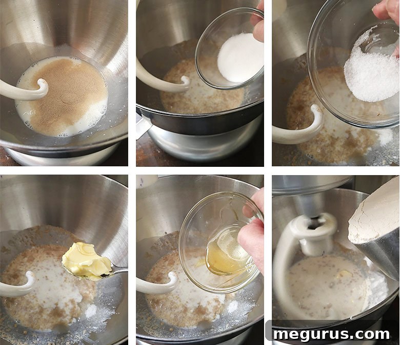 step by step photos of making english muffins