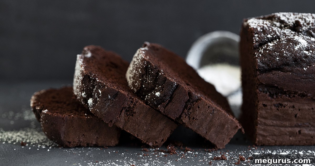 Deliciously Sliced Chocolate Pound Cake Loaf