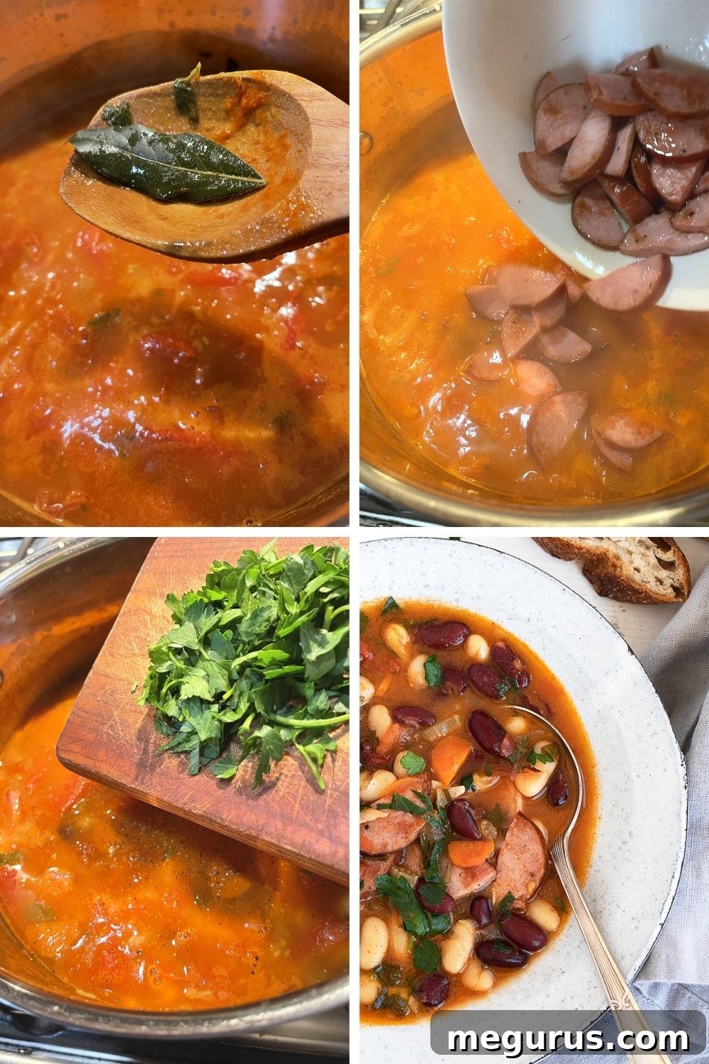 finish making Hungarian bean soup