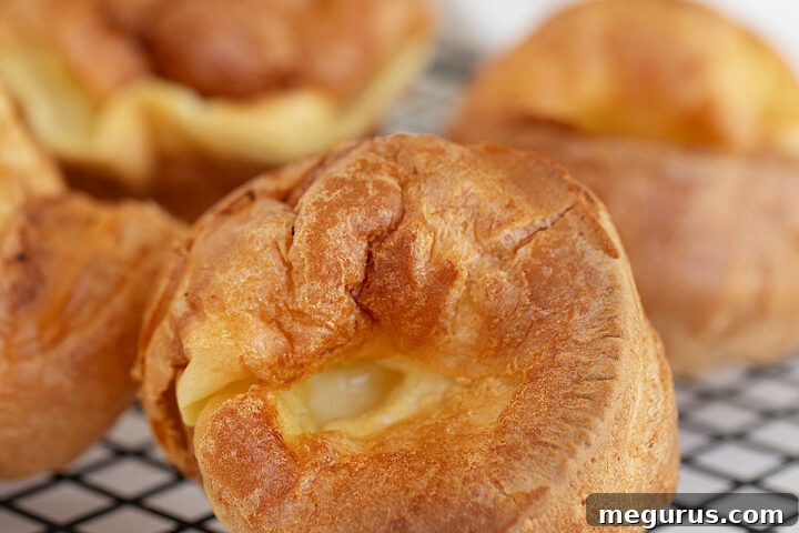 Yorkshire pudding on cooling rack