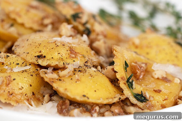 walnut and butter ravioli sauce