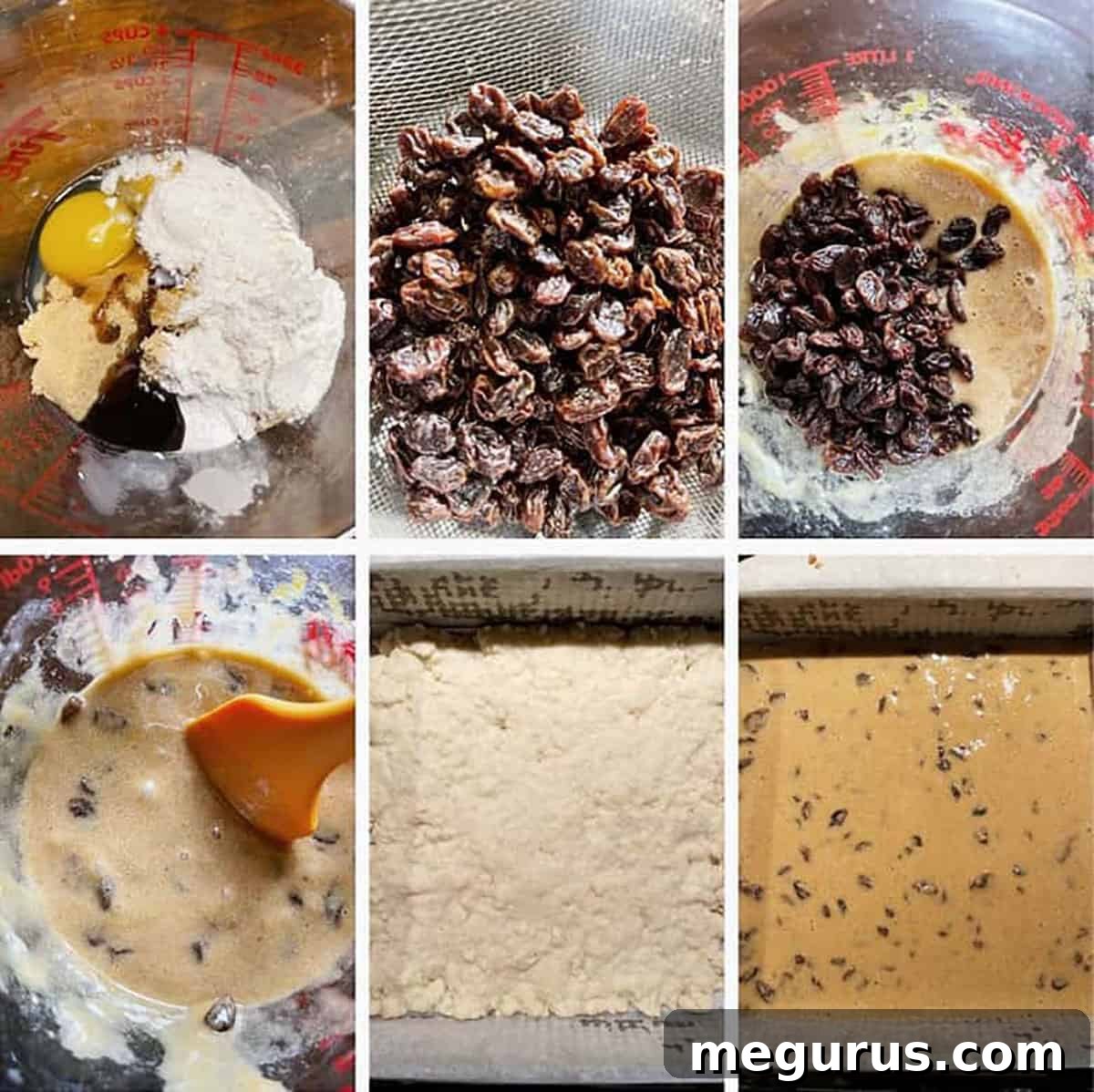 Final steps for making butter tart squares.