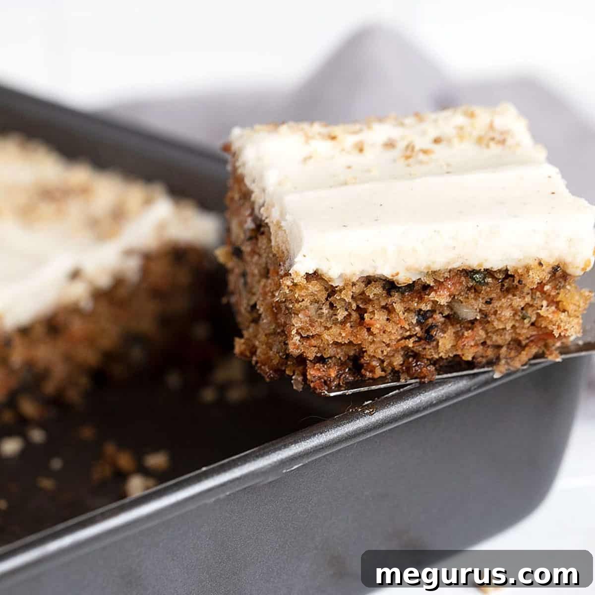 carrot sheet cake with cream cheese icing
