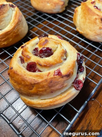 Golden-brown buns after baking