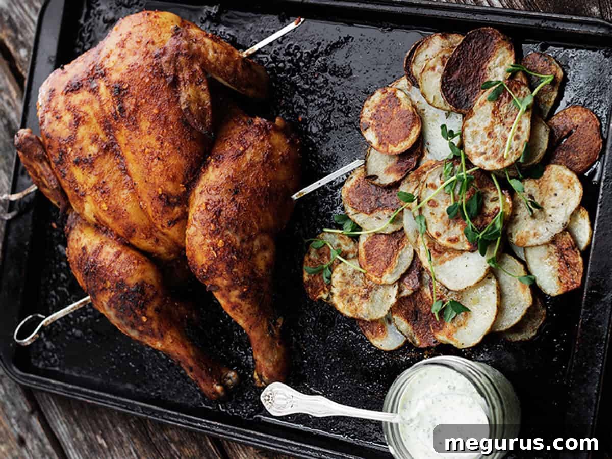 Flavorful Piri Piri Spatchcocked Chicken with Crispy Potatoes