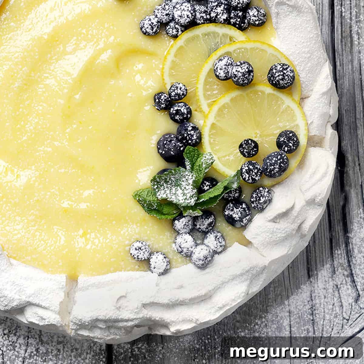 Lemon Curd Pavlova