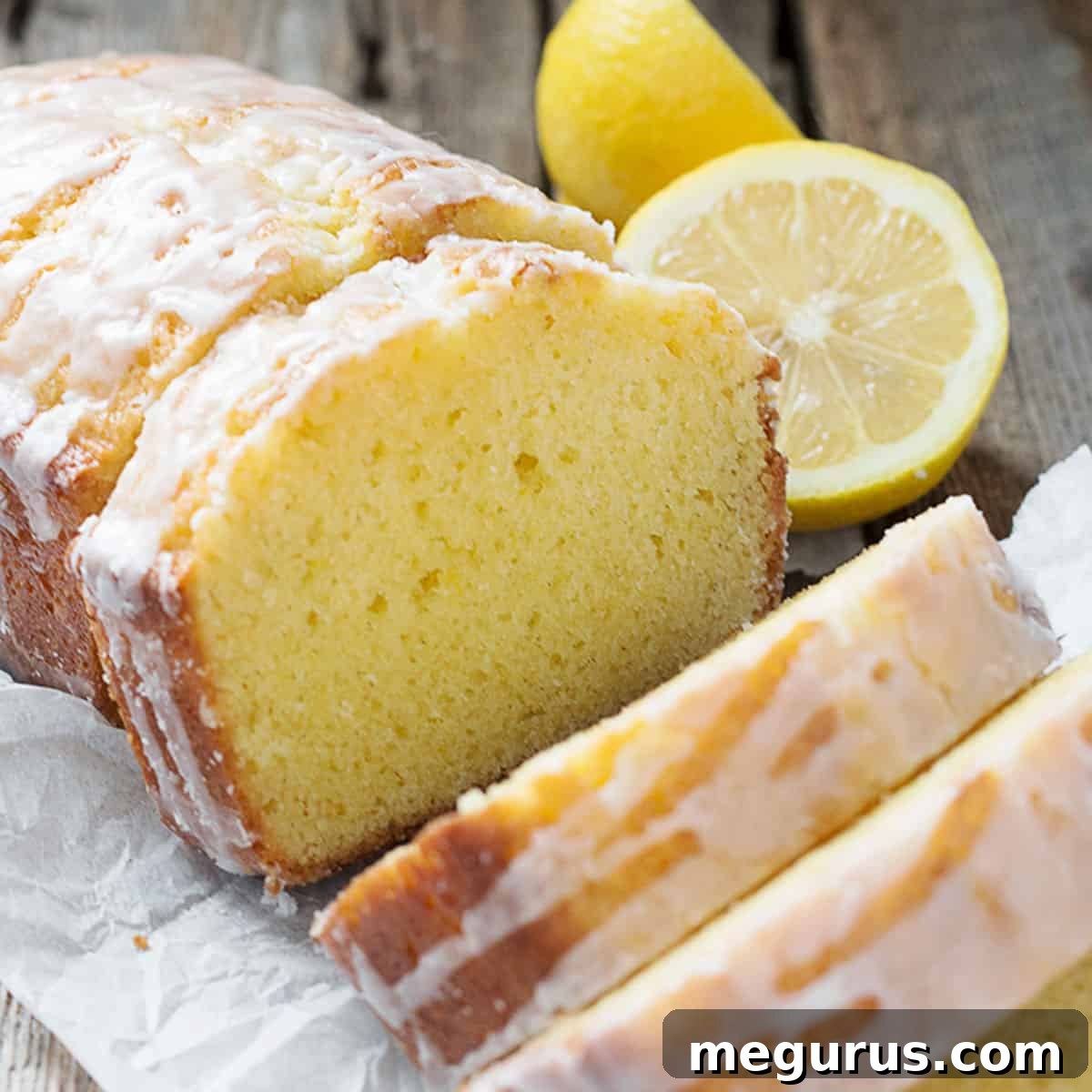 Glazed Lemon Pound Cake Loaf