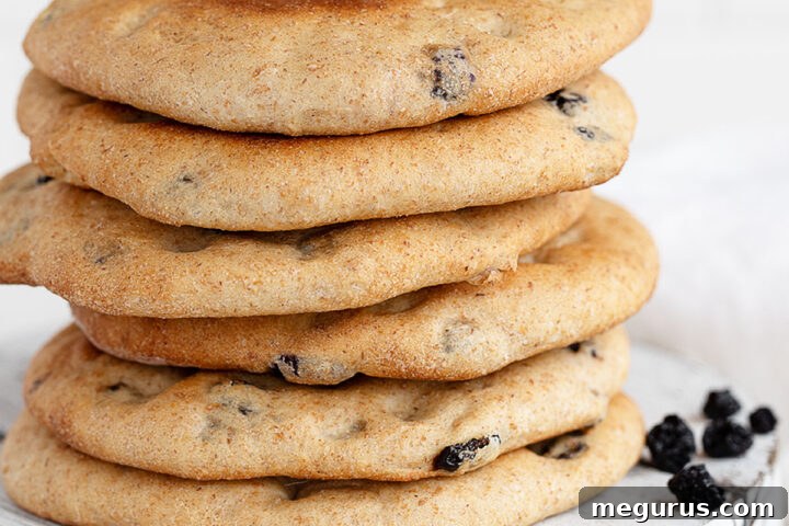 blueberry morning rounds stacked