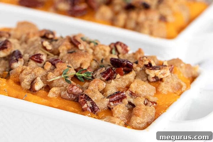 roasted butternut squash casserole in dishes