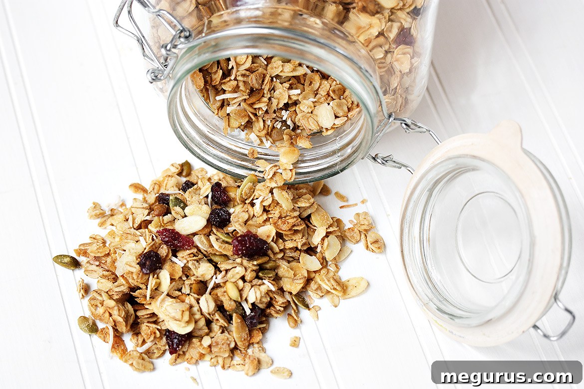 Muskoka Maple Granola, a delicious homemade breakfast option