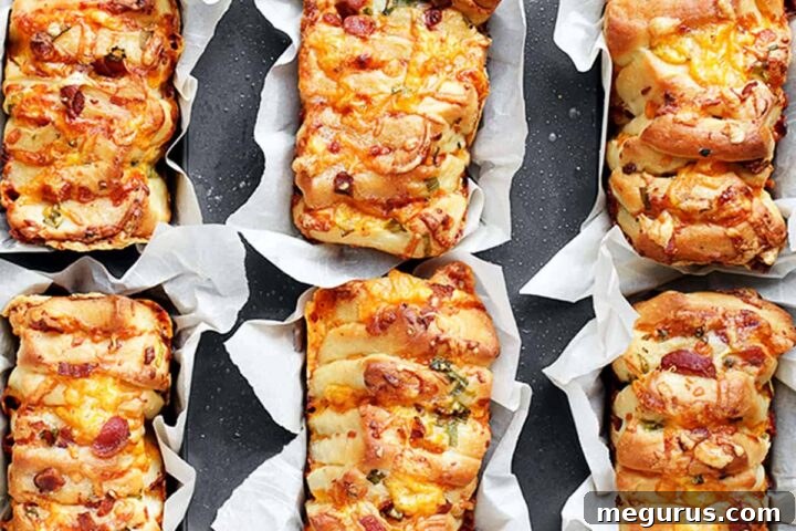 Individual Loaded Baked Potato Pull-apart Bread
