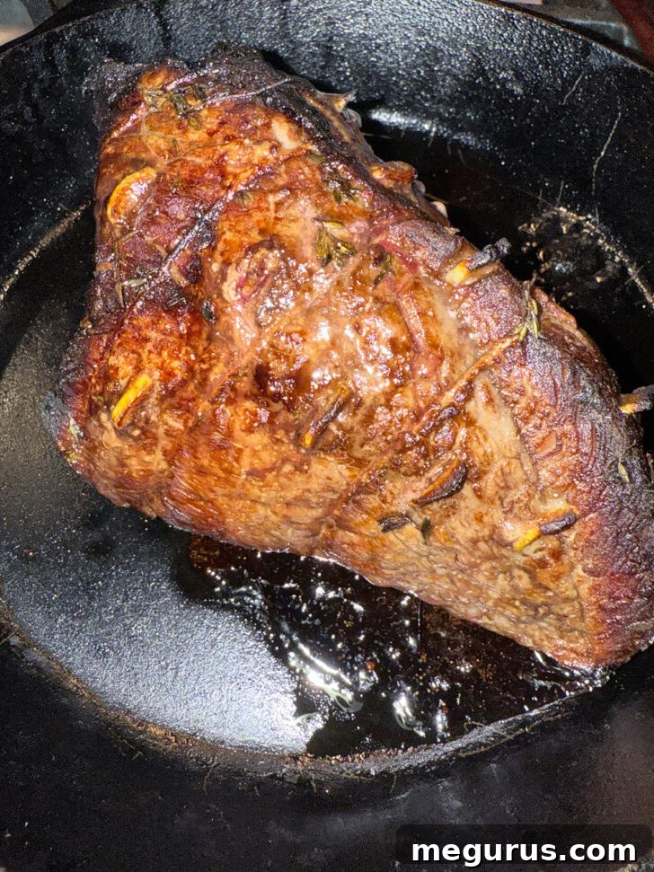 Roast after cooking in a cast iron skillet.