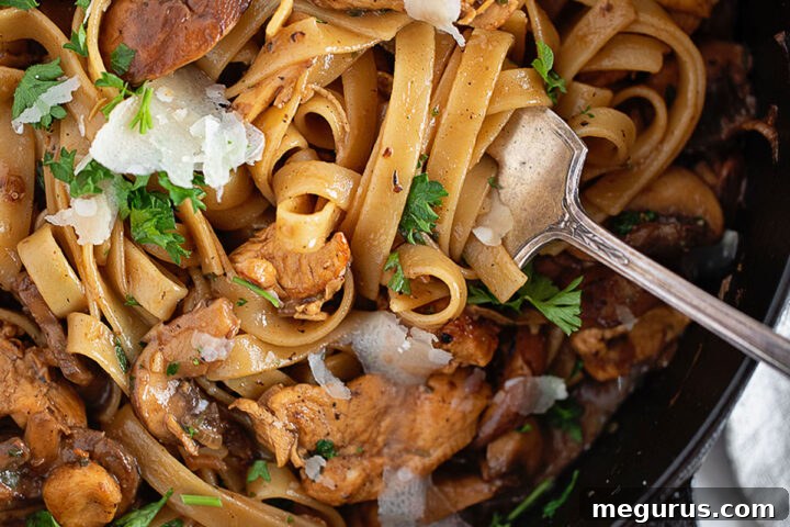 Chicken Marsala Fettuccine