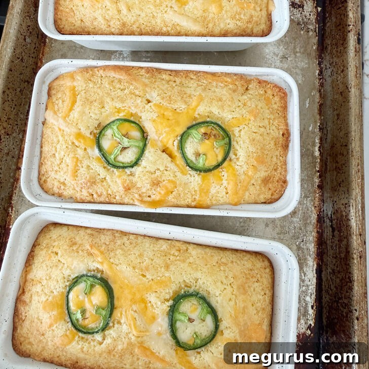 Baked mini loaves.